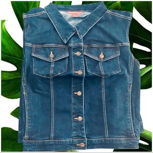 Woman Within 24w brand new NWOT denim vest
